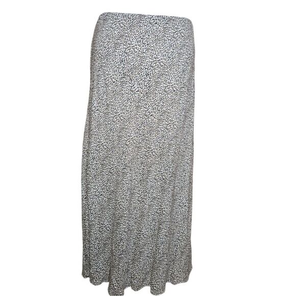 JENNI KAYNE leopard animal print midi slip skirt XL - Picture 3 of 10